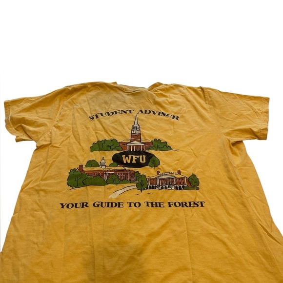 Comfort Colors Wake Forest University Student Advisor Yellow T-Shirt Unisex L - Picture 1 of 8